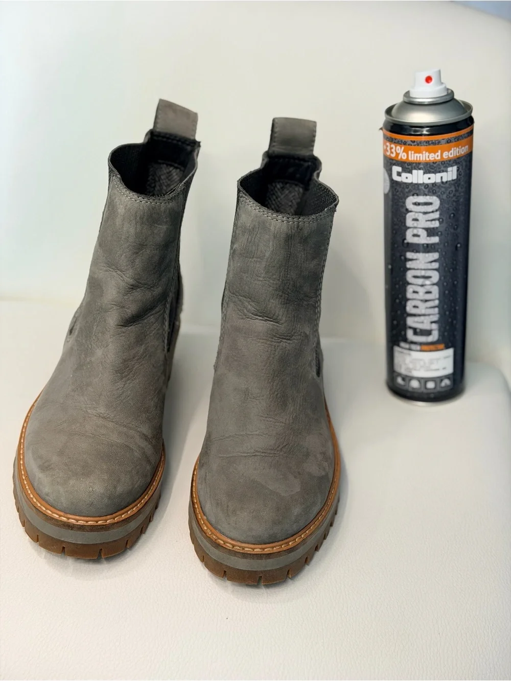 Timberland Women’s Size 5.5-6 Gray Chelsea Lug Sole Ankle Fall/Winter Boots